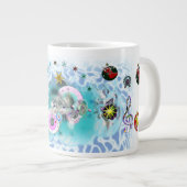 Vrolijk Kerstmis Wind Sinterklaas sok Grote Koffiekop (Voorkant rechts)