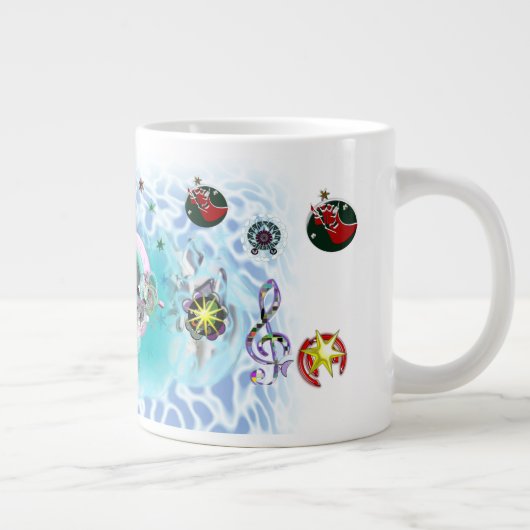 Vrolijk Kerstmis Wind Sinterklaas sok Grote Koffiekop (Rechts)