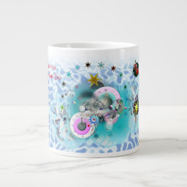 Vrolijk Kerstmis Wind Sinterklaas sok Grote Koffiekop