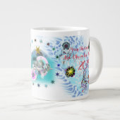 Vrolijk Kerstmis Wind Sinterklaas sok Grote Koffiekop (Voorkant rechts)