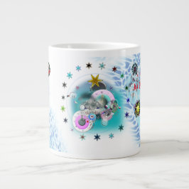 Vrolijk Kerstmis Wind Sinterklaas sok Grote Koffiekop