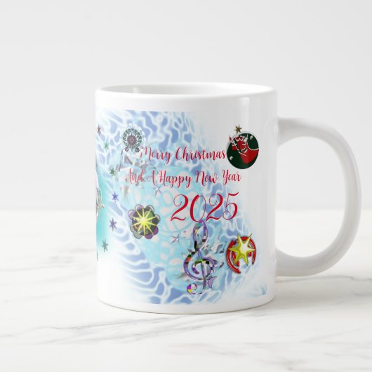 Vrolijk Kerstmis Wind Sinterklaas sok Grote Koffiekop (Rechts)