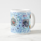 Vrolijk Kerstmis Wind Sinterklaas sok Grote Koffiekop (Voorkant rechts)