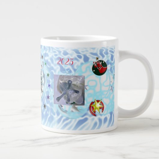 Vrolijk Kerstmis Wind Sinterklaas sok Grote Koffiekop (Rechts)