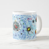 Vrolijk Kerstmis Wind Sinterklaas sok Grote Koffiekop (Voorkant rechts)