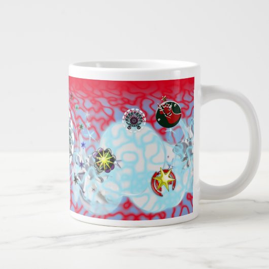 Vrolijk Kerstmis Wind Sinterklaas sok Grote Koffiekop (Rechts)