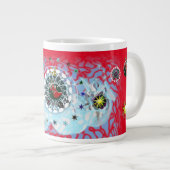 Vrolijk Kerstmis Wind Sinterklaas sok Grote Koffiekop (Voorkant rechts)