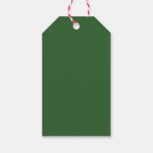 Vrolijk Kerstmis Winter Krans Familie Cadeaulabel (Achterkant)