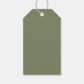 Vrolijk Kerstmis Winter Vakantie kous Cadeaulabel (Achterkant)