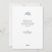 Vrolijk Kerstmis wit groen bericht foto Feestdagenkaart (Achterkant)