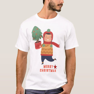 VROLIJK KERSTMIS WIT TSHIRT