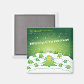 Vrolijk Kerstmis Xmas Magnet Koelkast Keuken Gift (Voorkant / Achterkant)