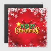 Vrolijk Kerstmis Xmas Rood Groen Goud Vakantie Lie (Voorkant / Achterkant)