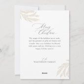 Vrolijk Kerstmis Zes Foto Garland krans Monogram Feestdagenkaart (Achterkant)