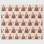 Vrolijk Kerstmis Zwijnen in Dekens Verpakking Cadeaupapier (Vlak)