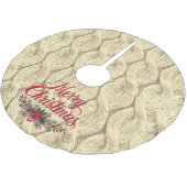 Vrolijk Kerstmiskabelgebreide trui Haak Kerstboom Rok (Gekanteld)