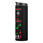Vrolijk Kerstmisleger Nieuwjaar Thermosbeker (Geroteerd rechts)