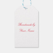 Vrolijk kerstmisleide cadeaulabel (Achterkant)