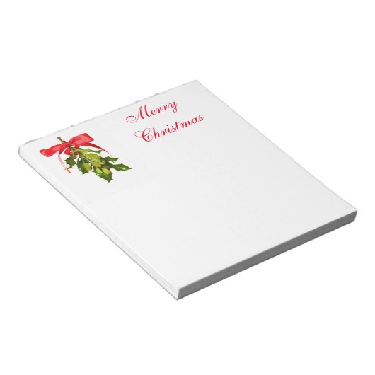 Vrolijk kerstmisleide notitieblok (Schuin)