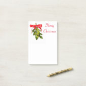 Vrolijk kerstmisleide post-it® notes (Op bureau)
