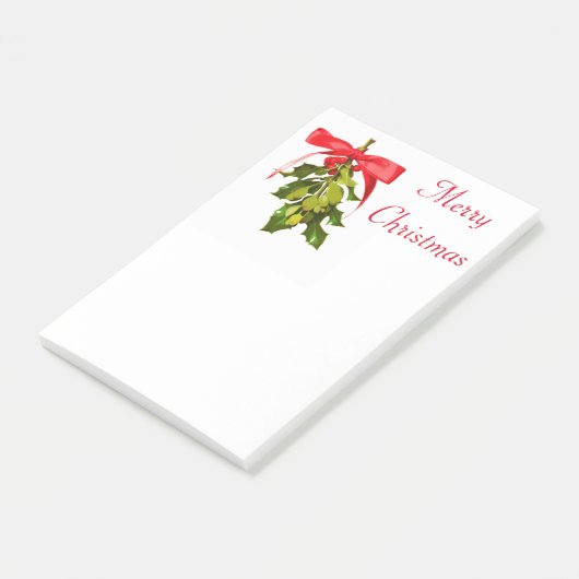 Vrolijk kerstmisleide post-it® notes (Schuin)