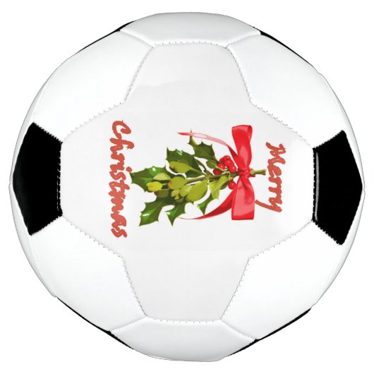 Vrolijk kerstmisleide voetbal (Gedraaid)