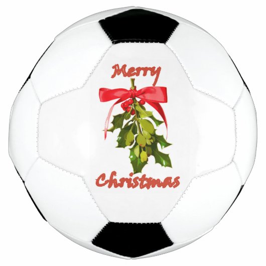 Vrolijk kerstmisleide voetbal (Voorkant)