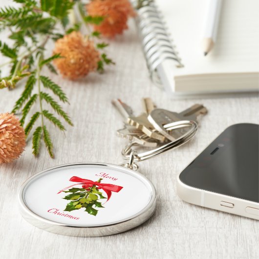 Vrolijk kerstmisletoe Thunder_Cove Sleutelhanger (Zijkant)