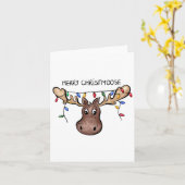 Vrolijk Kerstmismannetje Kerstminnaar Holid Kaart (Gele Bloem)