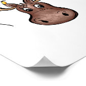 Vrolijk Kerstmismannetje Kerstminnaar Holid Poster (Hoek)