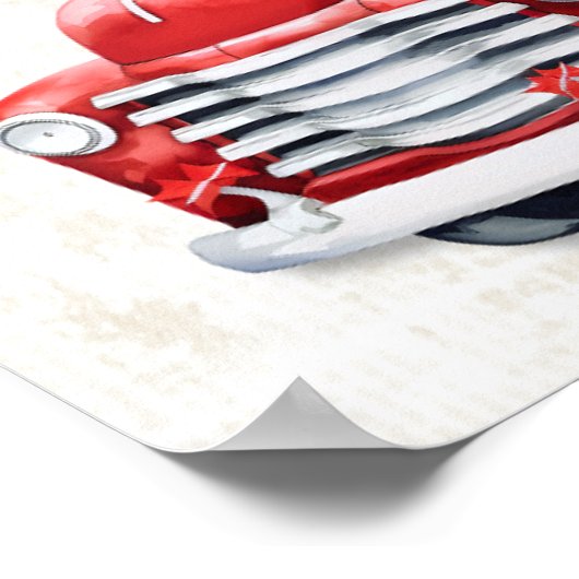 Vrolijk Kerstmismuur Art Decor Poster (Hoek)