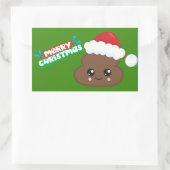 Vrolijk Kerstmispoep Emoji-Stickers Rechthoekige Sticker (Tas)