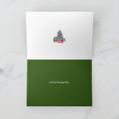 Vrolijk Kerstmisportret, 5"x 7"Gevouwen Kaart (Binnen)