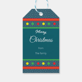 Vrolijk Kerstmissneeuwvlok Cadeau Label Cadeaulabel