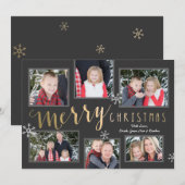 Vrolijk kerstmoment feestdagenkaart (Voorkant / Achterkant)