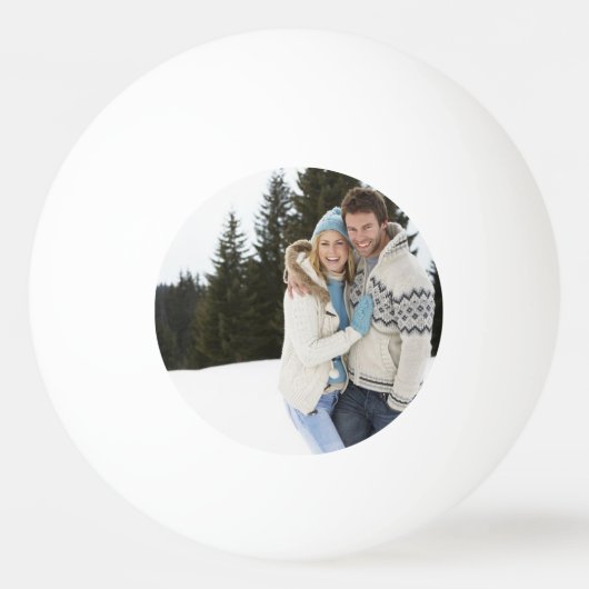 Vrolijk kerstmonogram foto pingpongballen (Achterkant)