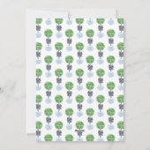 Vrolijk kerstmonogram Waterverf Boxwood Wreate Feestdagenkaart (Achterkant)