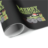 Vrolijk Kerstmonster Vrachtwagen Peuter Jongens Ke Cadeaupapier (Rol Hoek)