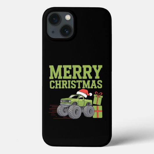 Vrolijk Kerstmonster Vrachtwagen Peuter Jongens Ke Case-Mate iPhone Case (Achterkant)