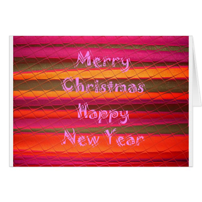 Vrolijk kerstmooi nieuwjaarskleurenontwerp (Voorkant Horizontaal)