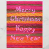 Vrolijk kerstmooi nieuwjaarskleurenontwerp custom briefhoofd (Voorkant)