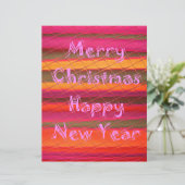 Vrolijk kerstmooi nieuwjaarskleurenontwerp custom briefhoofd (Staand voorkant)