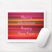 Vrolijk kerstmooi nieuwjaarskleurenontwerp muismat (Met muis)