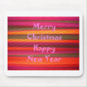 Vrolijk kerstmooi nieuwjaarskleurenontwerp muismat (Voorkant)