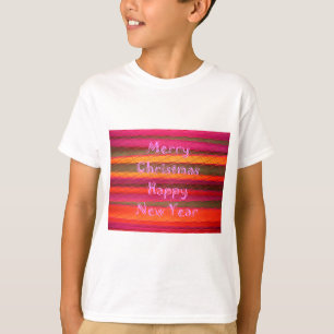 Vrolijk kerstmooi nieuwjaarskleurenontwerp t-shirt