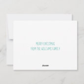 Vrolijk kerstmooi wintermeer feestdagenkaart (Achterkant)