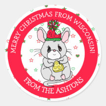 Vrolijk kerstmuis met kaasvakantie