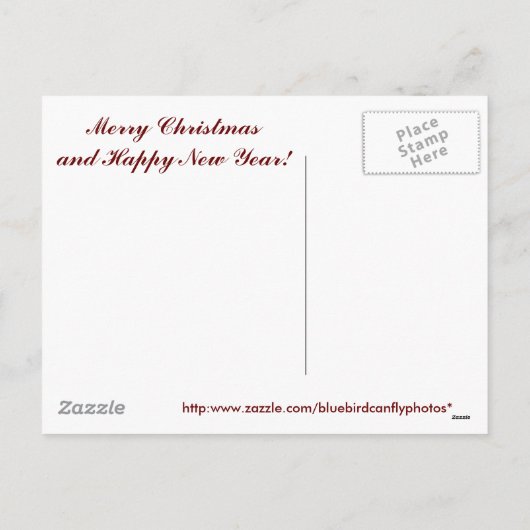 Vrolijk kerstmus! feestdagenkaart (Achterkant)