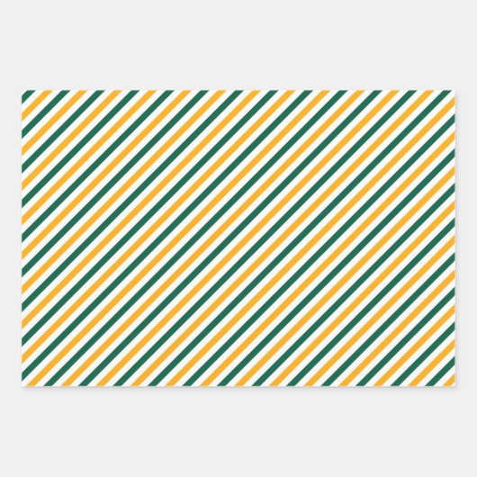 Vrolijk Kerstnaam Monogram Groen Goud Tieners Inpakpapier Vel (Voorkant 2)