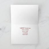 **VROLIJK KERSTNICHTJE** CAROLING VOOR JOU! FEESTDAGEN KAART (Binnen)